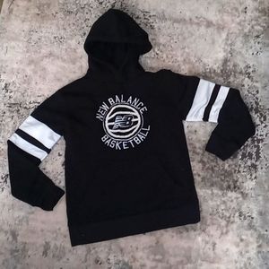 New Balance Kawhi black hoodie with white embroidery